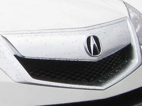 Badge, grille and paint close-up, result