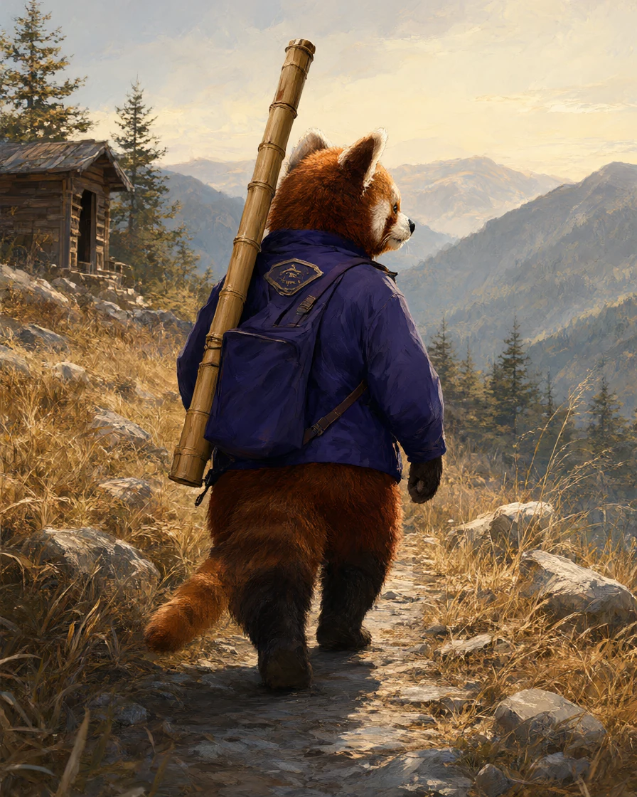 Red panda mountain post