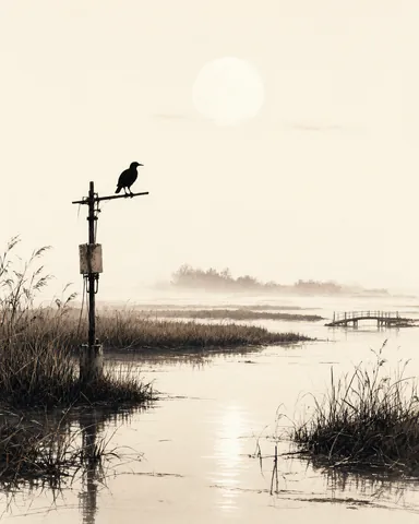 Marsh signal post