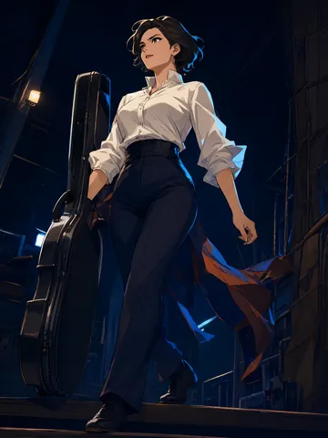 Midnight cellist