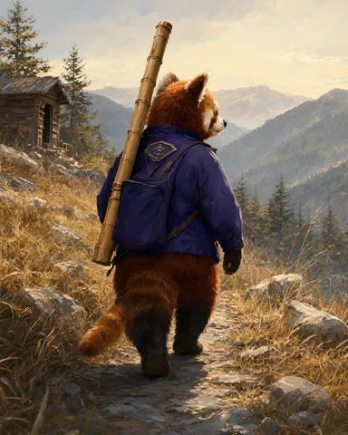Red panda mountain post