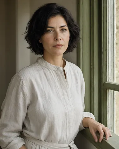 Olive window portrait