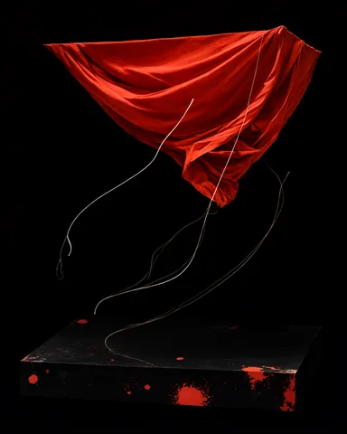 Coral silk pavilion