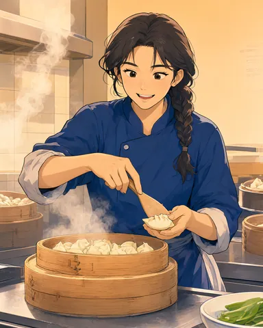 The dumpling counter