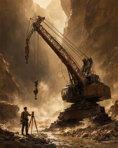 The bronze canyon crane