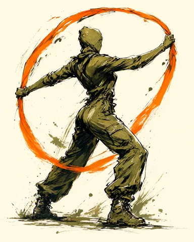 The long orange ribbon