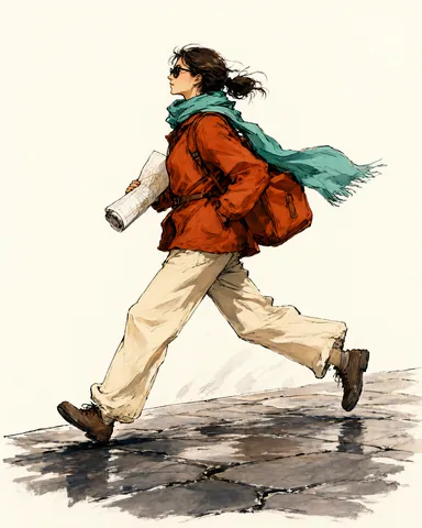 The running map courier