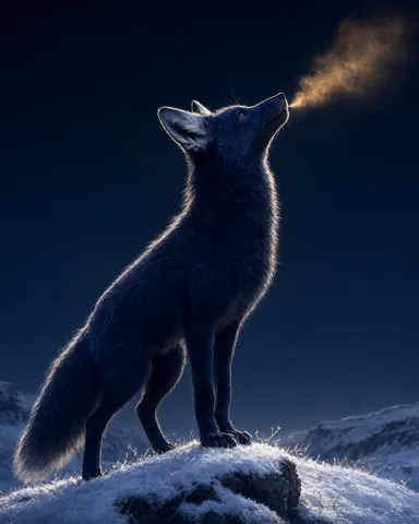The silver-eared night fox